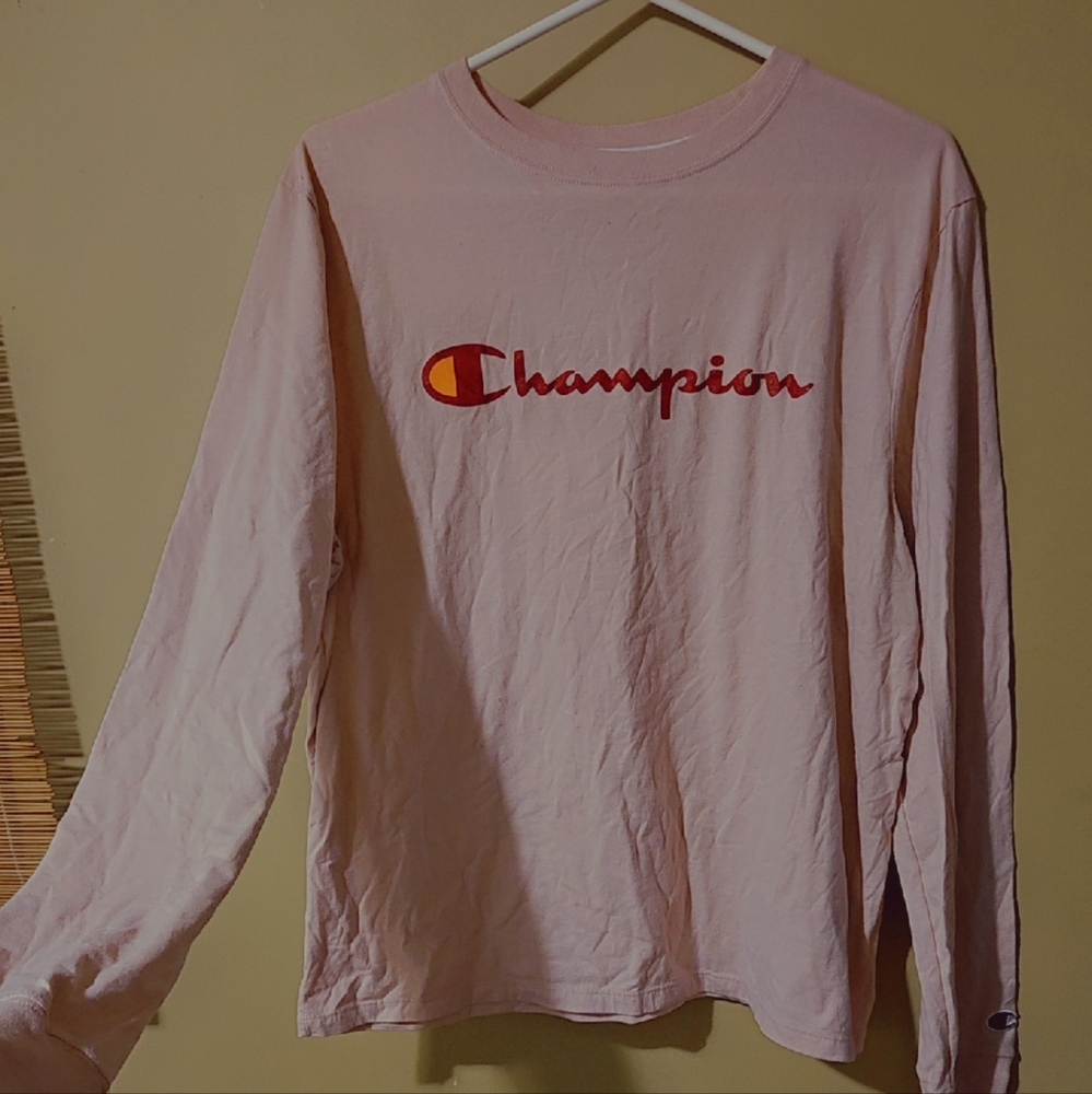Champion Pink Long Sleeve Shirt